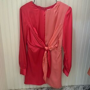 Color block mini dress